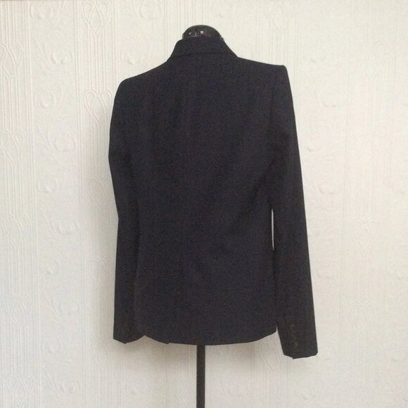 Double Breasted Fine Wool J. Crew Navy Jacket Size 10 Tall, like new - Picture 3 of 4